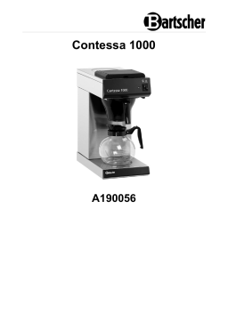 Bartscher A190056 Coffee machine Contessa 1000 Mode d'emploi