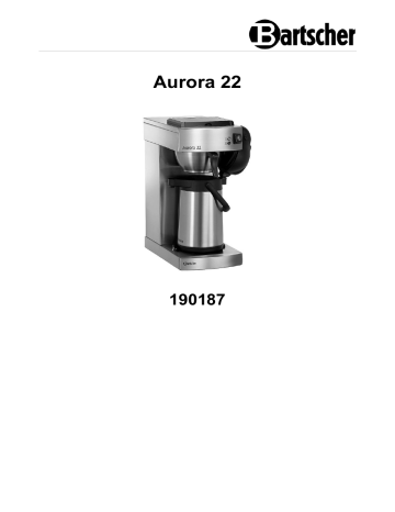 Bartscher 190187 Coffee machine Aurora 22 Mode d'emploi | Fixfr