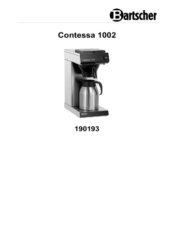 Bartscher 190193 Coffee machine Contessa 1002 Mode d'emploi | Fixfr