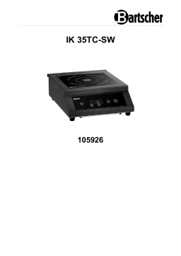 Bartscher 105926 Induction cooker IK 35TC-SW Mode d'emploi