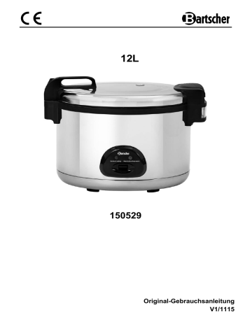 Bartscher 150529 Rice cooker 12L Mode d'emploi | Fixfr