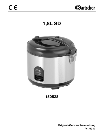 Bartscher 150528 Rice cooker 1,8L SD Mode d'emploi | Fixfr