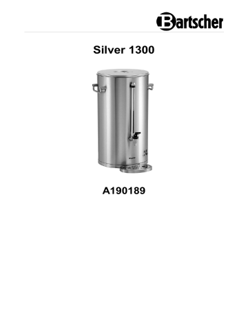 Bartscher A190189 Coffee machine Silver 1300 Mode d'emploi | Fixfr