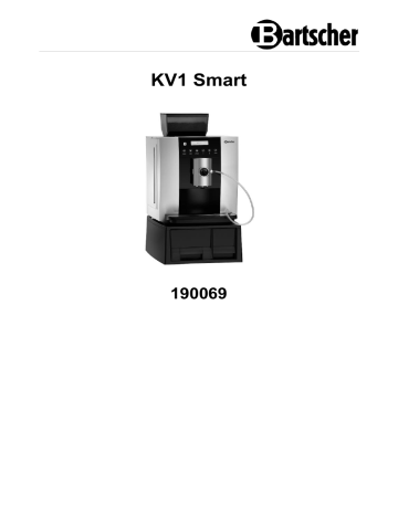 Bartscher 190069 Automatic coffee machine KV1 Smart Mode d'emploi | Fixfr
