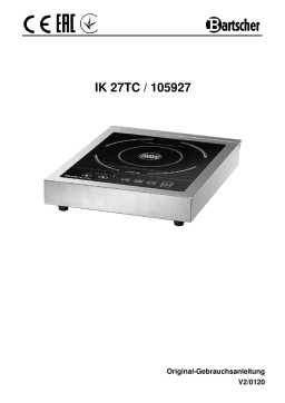 Bartscher 105927 Induction cooker IK 27TC Mode d'emploi