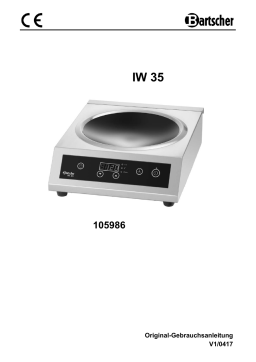 Bartscher 105986 Induction wok IW35 Mode d'emploi