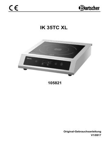 Bartscher 105821 Induction cooker IK 35TC, XL Mode d'emploi | Fixfr