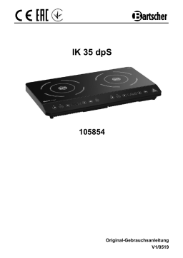 Bartscher 105854 Induction cooker IK 35dpS Mode d'emploi