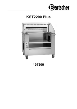 Bartscher 107300 Front cooking station KST2200 Plus Mode d'emploi