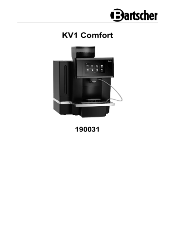 Bartscher 190031 Automatic coffee machine KV1 comfort Mode d'emploi | Fixfr