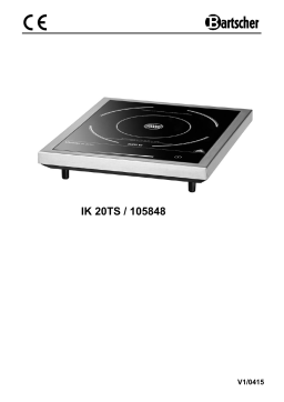 Bartscher 105848 Induction cooker IK 20TC Mode d'emploi