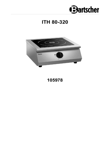 Bartscher 105978 Induction stove ITH 80-320 Mode d'emploi | Fixfr