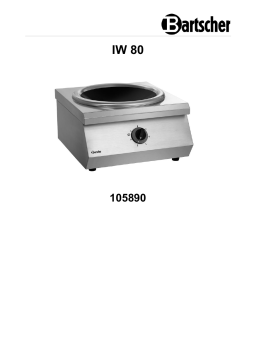 Bartscher 105890 Induction wok IW 80 Mode d'emploi