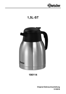 Bartscher 190114 Thermo jug 1,5L-ST Mode d'emploi