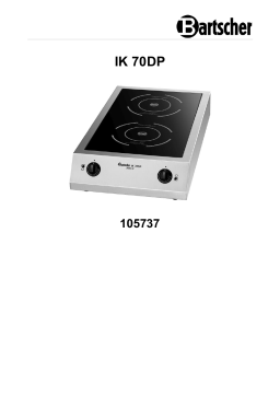 Bartscher 105737 Induction cooker IK 70DP Mode d'emploi