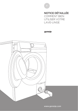 Gorenje PS10/45125 Lave-linge frontal W9825I Une information important