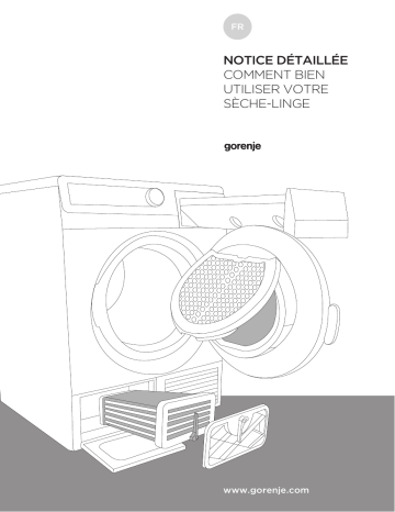 Gorenje SP10/221 Sèche-linge à condensation D844BH Une information important | Fixfr