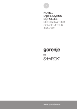 Gorenje HZF3369I Réfrigérateur combiné pose libre NRK612ST-L Une information important