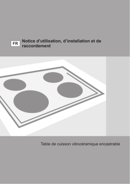 Gorenje SVK68SS Table de cuisson vitrocéramique ECS693USC Une information important