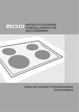 Gorenje SVK667S Table de cuisson vitrocéramique EC610SC Une information important