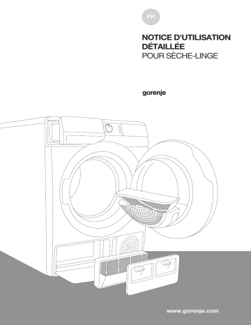 Gorenje SP15/32B Sèche-linge à condensation pose libre avec pompe à chaleur DEH92/G Une information important | Fixfr