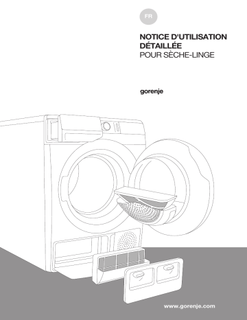 Gorenje SP15/33B Sèche-linge à condensation pose libre avec pompe à chaleur DA92IL Une information important | Fixfr