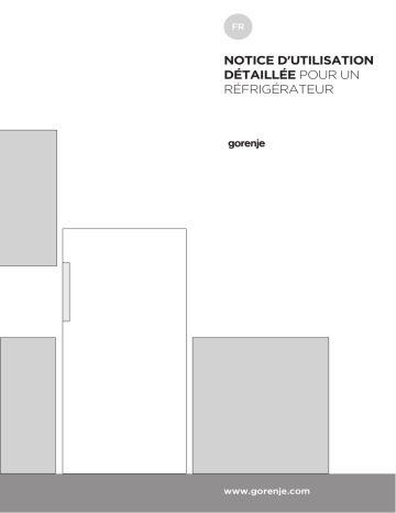 Gorenje HS3869F Réfrigérateur pose libre R6191FW Une information important | Fixfr