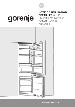 Gorenje HZFI2728RFF Réfrigérateur combiné intégrable NRKI2181A1 Une information important