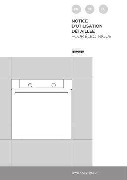 Gorenje BO6CO4H1-47 Four encastrable BO747S30X Une information important