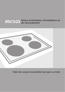 Gorenje KVK44K-1V Table de cuisson mixte K6N30IX Une information important