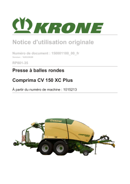 Krone BA Comprima CV 150 XC Plus (RP801-35) Mode d'emploi