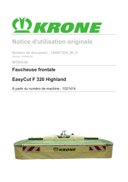 Krone BA EasyCut F 320 Alpine (MT203-30) Mode d'emploi