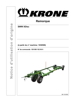 Krone BA Transportwagen SWW X-Disc Mode d'emploi