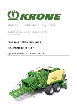 Krone BA BiG Pack 1290 HDP Mode d'emploi