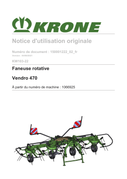 Krone BA KW 470 (KW103-22) Mode d'emploi