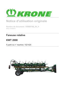 Krone BA KWT 2000 Mode d'emploi