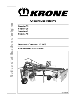 Krone BA Swadro 35-46 Mode d'emploi