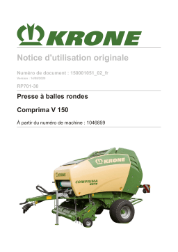 Krone BA Comprima V 150 (RP701-30) Mode d'emploi