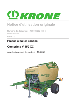 Krone BA Comprima V 150 XC (RP701-31) Mode d'emploi