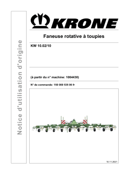 Krone BA KW 10.02/10 Mode d'emploi