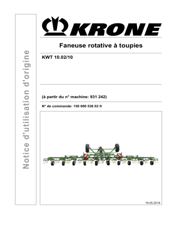 Krone BA KWT 10.02/10 Mode d'emploi | Fixfr
