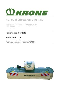 Krone BA EasyCut F 320 gez. Mode d'emploi