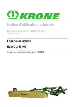 Krone BA EasyCut R 400 Mode d'emploi