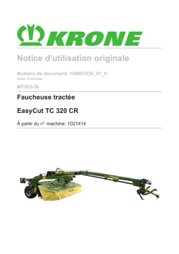 Krone BA EasyCut TC 320 CR (MT503-36) Mode d'emploi