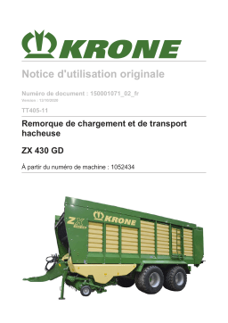 Krone BA ZX 430 GD (TT405-11) Mode d'emploi