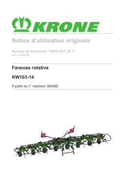 Krone BA KW 800 (KW103-14) Mode d'emploi