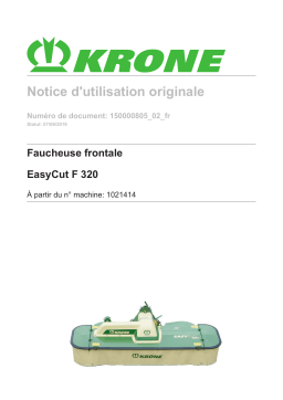 Krone BA EasyCut F 320 Mode d'emploi