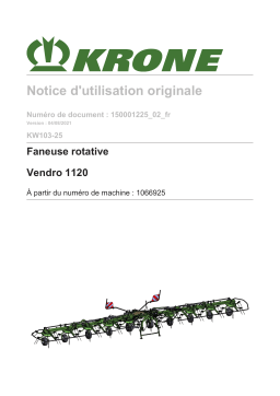 Krone BA KW 1100 (KW103-25) Mode d'emploi