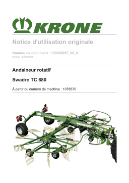 Krone BA Swadro TC 680 Mode d'emploi