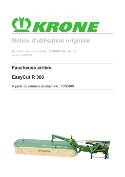 Krone BA EasyCut R 360 Mode d'emploi